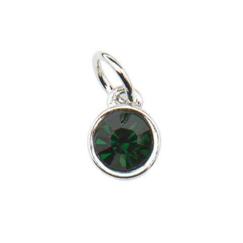 Faux Emerald (May) Birthstone Charm
