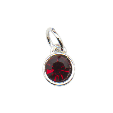 Faux Ruby (July) Birthstone Charm