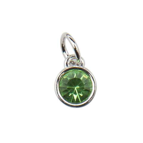 Faux Peridot (August) Birthstone Charm