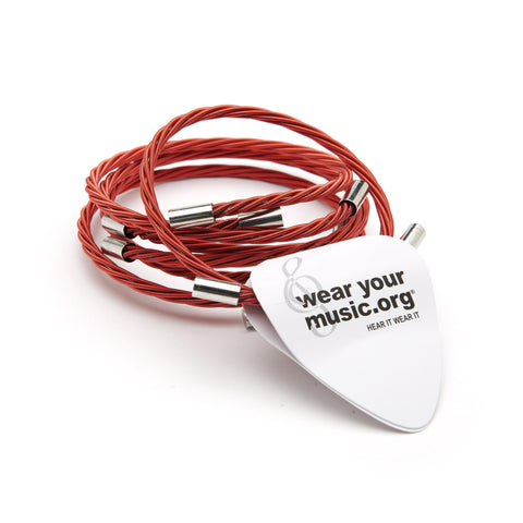 Rock Star Red Guitar String Bracelet
