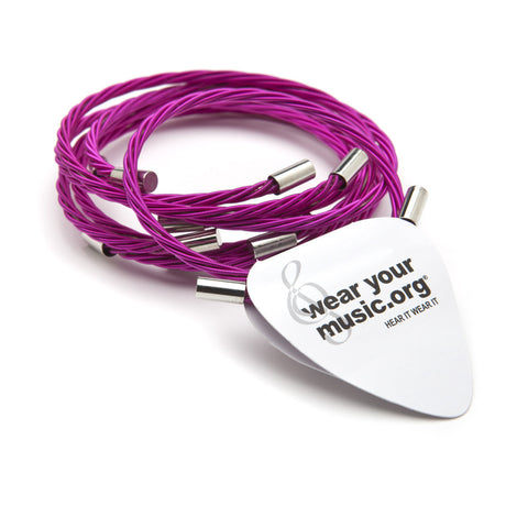 Punk Pink Guitar String Bracelet